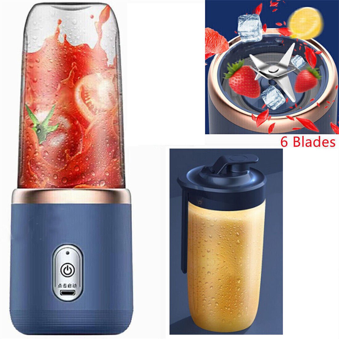 Electric Juice Maker Portable Blender Smoothie Mini Juicer Fruit Machine 400ml Electric Juice Maker Portable Blender Smoothie Mini Juicer Fruit Machine 400ml