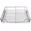 Pull-Out Wire Baskets 2 pcs Silver 23.6"