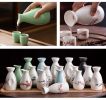 Ceramic Japanese Sake Pot Porcelain Sake Bottle Traditional Liquor Wine Jug #03