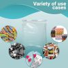 Pack of 100 Clear Zipper Bags 5 x 5 Seal Top Polyethylene Bags 5x5 Thickness 2 Mil Plastic Poly Bags for Packing Storing Ideal for Industrial Food Ser