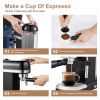 20 Bar Espresso Machine, 1350W High Performance and 1.4 L Detachable Transparent Water Tank