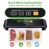 KOIOS Vacuum Sealer Machine, 86Kpa Automatic Vacuum Air food sealer/Built-in Cutter Starter Kit, Dry & Moist Food Preservation Modes, Pulse Function,