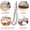 Knives Kitchen Shears Stainless Steel Poultry Fish Chicken Bone Scissors Kitchen Gadgets Chef Japanese Knife Cooking Stainless Steel Poultry Chicken B