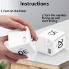 1pc Cube Timer; Gravity Flip Kitchen Timer For Time Management And Countdown Settings 15-20-30-60 Minutes