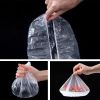 100pcs Disposable Cling Film Sleeve; No Odor Household Food Grade Fresh-keeping Bowl Cover; PE Cling Film Shower Cap