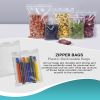 Pack of 100 Clear Zipper Bags 5 x 5 Seal Top Polyethylene Bags 5x5 Thickness 2 Mil Plastic Poly Bags for Packing Storing Ideal for Industrial Food Ser