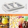 1pc Ice Cream Maker Pan With 2 Scrapers; Ice Cream Maker Plate Multifunctional Cold Sweet Fried Food Plate; Durable Rolled Ice Cream Maker Homemade Ro