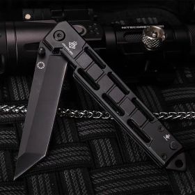 Combination Bomb Worker Folding Knife Portable Knife (Color: Black)