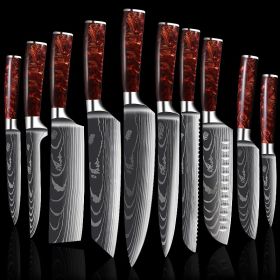 Stainless Steel Fruit Knife Versatile 5 Inch Knife Light Portable (Option: 10piece set)