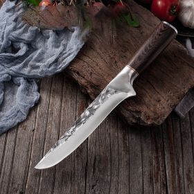 Slaughtering Boning And Cutting Meat Slaughtering Pork And Mutton Slicing Fish Melon And Fruit Boning Knife Stainless Steel (Option: MTG45)