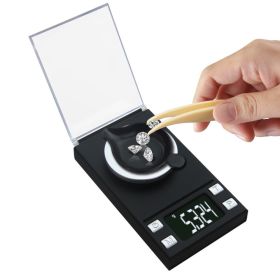 High Precision 0.001g 100g Electronic Jewelry Lab Scales Diamond Gold Germ Medicinal Pocket Digital Milligram Scale Balance (Color: 50g0.001g, Ships From: China)