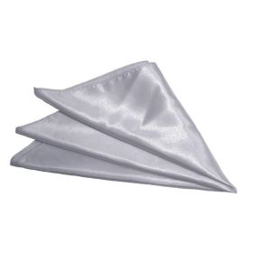 Wedding Party Banquet On-site Decoration Polyester Segment Cloth Napkin (Option: Light Gray-29cmx29cm)