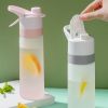 Spray Water Bottle For Outdoor Sport Fitness Water Cup Large Capacity Spray Bottle BPA Free Drinkware Travel Bottles Kitchen Gadgets Eco-Friendly Larg