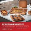 32 Piece Cookware Set, Bakeware and Food Storage Set, Nonstick Pots and Pans