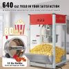 VEVOR Popcorn Popper Machine 8 Oz Countertop Popcorn Maker 850W 48 Cups Red