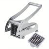 1pc French Fry Cutter, Commercial Restaurant French Fry Cutter Stainless Steel Potato Cutter Vegetable Potato Slicer With Suction Feet Cutter Potato H