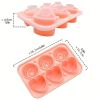 1pc Ice Cube Tray; Rose Flower And Heart Shaped Ice Cube Mold; Food Grade Silicone Ice Ball Maker; Kitchen Tools; Kitchen Supplies