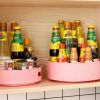 Seasoning Turntable Rack Rotating Condiment Storage Tray Countertop Seasoning Organizer