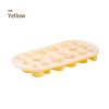 1pc 18 Holes Silicone Ice Tray With Cover; 18 Grids Flexible Ice Tray With Moon; Star And Heart-shaped Mold For DIY Handmade Ice Cube; Pink; Yellow; G