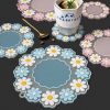 3pcs/set Silicone Round Placemats; Daisy Flower Shape Heat Resistant Trivets Pot Holder Mats; Cup Potholders; Pot Holders; Non-Slip Insulation Hot Pad