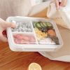 Microwaveable Lunch Box Divided Fruit Box Pupils Portable Lunch Box Fresh-keeping Box