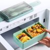 Portable Hermetic Grid Lunch Box School Children Student Bento Box With Fork Spoon Leakproof Microwavable Prevent Odor School