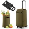 Household Commercial Foldable Multi-Usage Heavy-Duty Utility Grocery Cart