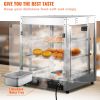 VEVOR 2-Tier Commercial Food Warmer Countertop Pizza Cabinet with Water Tray