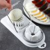 1pc Multifunctional Egg Slicer and Wedger - Stainless Steel Wire Cutter for Kitchen and Restaurant Use - Divide Eggs, Fruits, and Vegetables with Ease