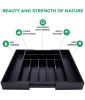 Adjustable Expandable Kitchen Utensils Drawer Organizer  For Bamboo Flatware Organizer